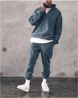 Men's Casual Stand Collar Pullover Suit