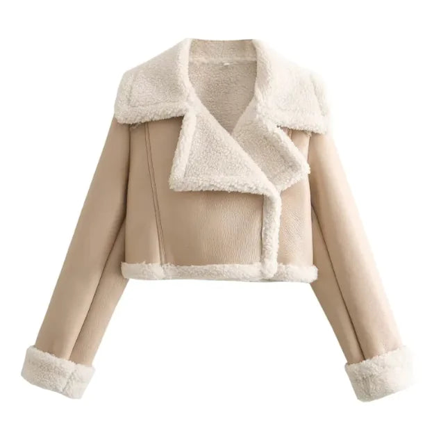 Women's Vintage Faux Leather Jacket