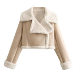 Women's Vintage Faux Leather Jacket