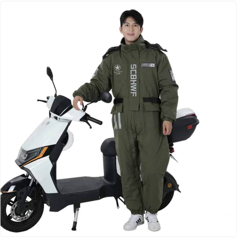 Winter Cold-proof Cycling One-piece Work Clothes