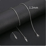 Minimalist Men's Stainless Steel Snake Chain Necklace