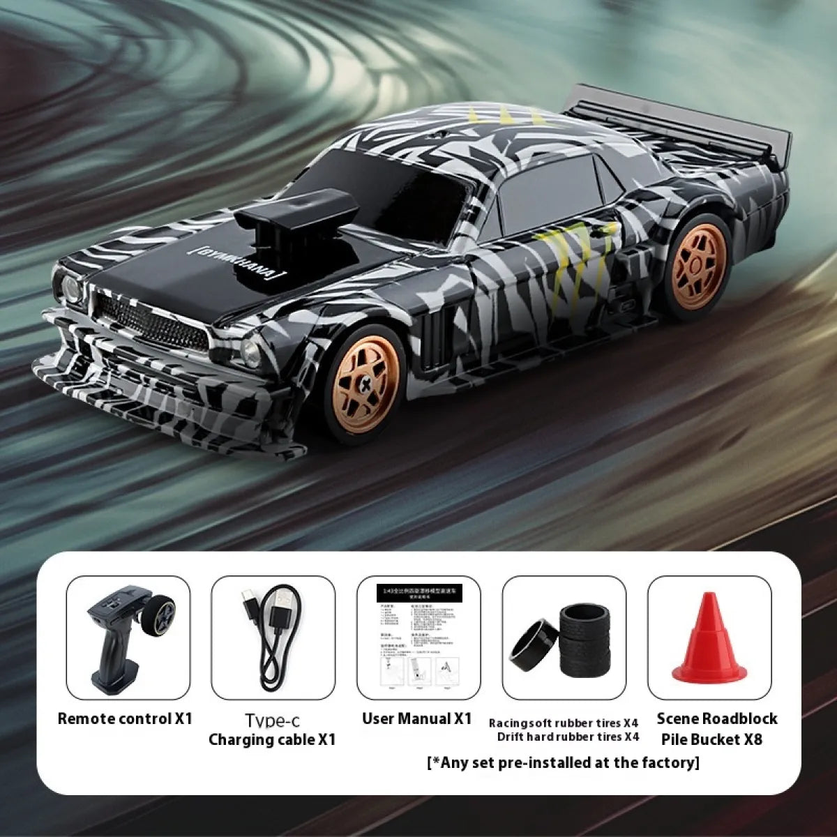 Mini RC Four-Wheel Drift Car