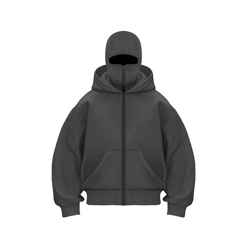 Fleece-lined Double Hooded Jacket