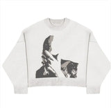 Loose-Fit Crew Neck Pullover