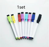 Eco-Friendly Whiteboard Markers with Eraser - 8-Piece Set for Kids