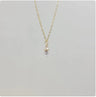 Natural Crystal Pendant Necklace with Stainless Steel Chain