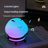 Cartoon Bees Sleep With Colorful Night Lights