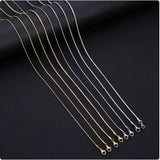 Minimalist Men's Stainless Steel Snake Chain Necklace