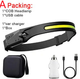 COB LED Rechargeable Headlamp