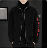 Men's Lambswool Stand Collar Jacket