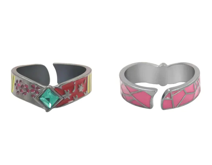 Impression Ring Anime Pattern Unisex