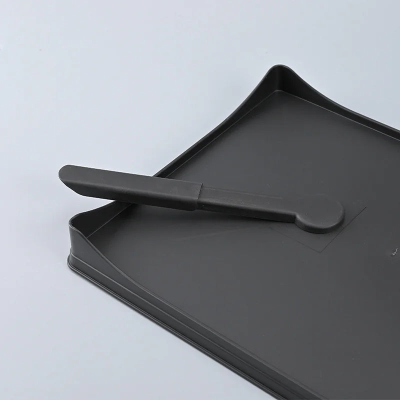 Black Draining Dish Rack Pan