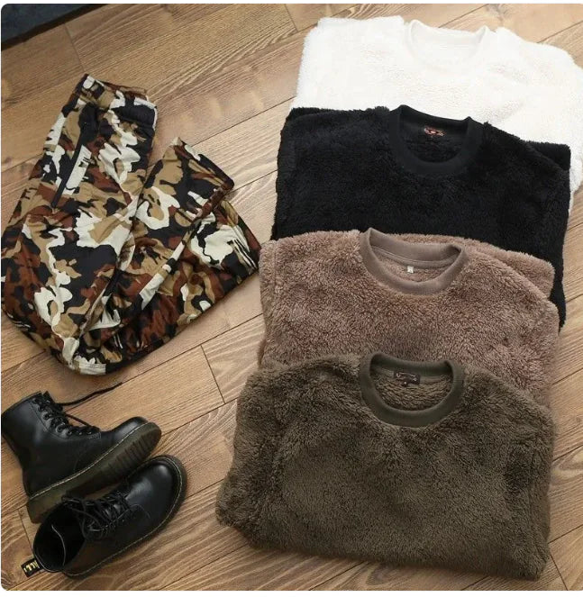 Men's Plus-Size Warm Knit Sweater