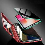 Magnetic Tempered Glass Privacy Case