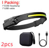 COB LED Rechargeable Headlamp
