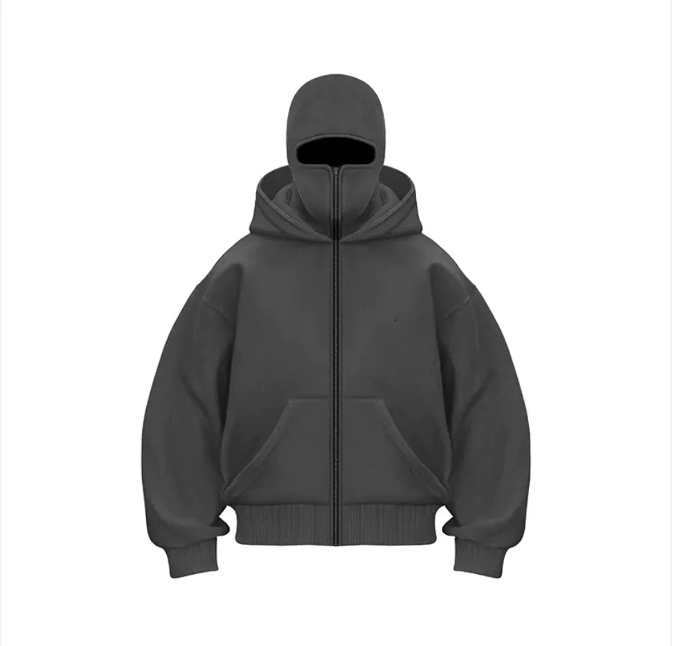Fleece-Lined Double Hood Sweater