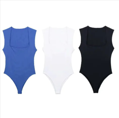 Women's Square Neck Sleeveless Jumpsuit