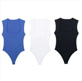 Women's Square Neck Sleeveless Jumpsuit