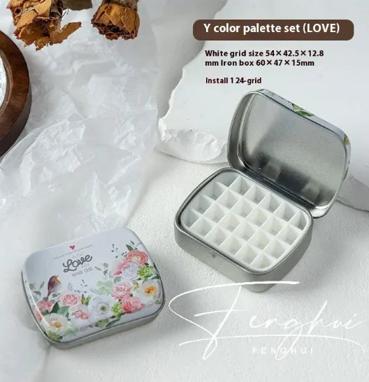 Manicure Watercolor One-piece Flip Small Mini Palette