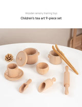 Beech Log Kids' Playhouse Tea Set