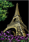 Creative Handmade City Night Scene Scraping Painting
