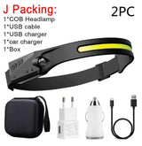 COB LED Rechargeable Headlamp