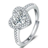 Female Imitation Moissan Diamond Ring