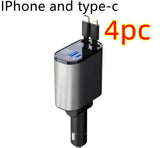Metal Car Charger 100W Super Fast Charging Car Cigarette Lighter USB-C Adapter