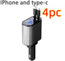 Metal Car Charger 100W Super Fast Charging Car Cigarette Lighter USB-C Adapter