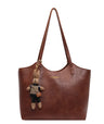 Stylish One-Shoulder Oil Wax Leather Bag