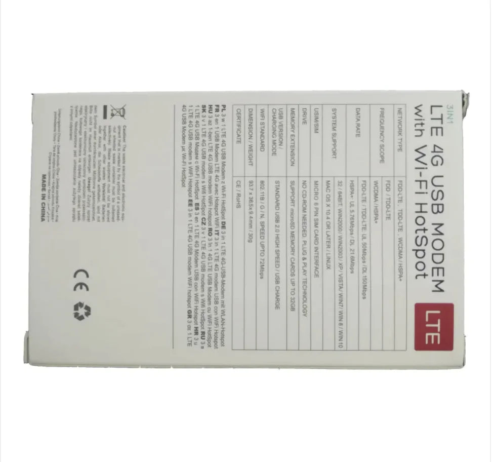 LTE 4G Wireless Network Adapter