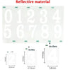 Reflective PVC Number Stickers