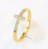 Vintage Diamond Cross Ring