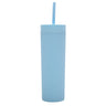 Frosted Straight Straw Bottle