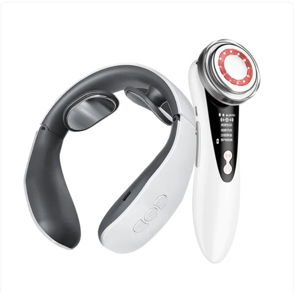 Iontophoresis Facial Skin Care Device with LED Light Therapy