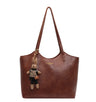 Stylish One-Shoulder Oil Wax Leather Bag