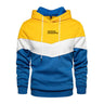 Men's Casual Sports Panel Hooded Pullover Sweatshirt