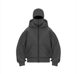 Fleece-Lined Double Hood Sweater