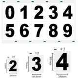 Reflective PVC Number Stickers