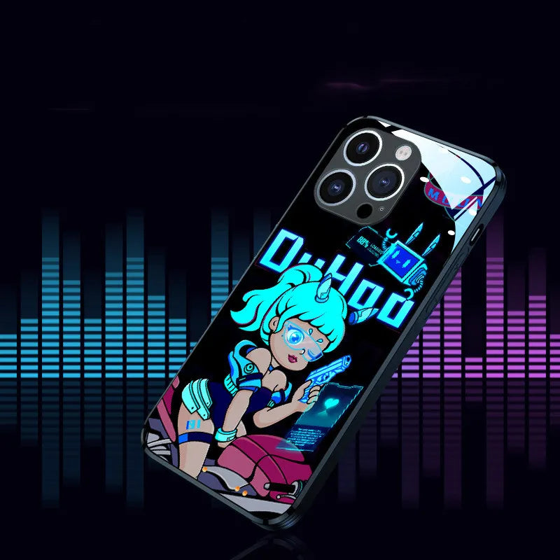 New Dynamic Light-emitting Sound Control Case