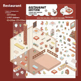 3D Cabin Landscape Stickers