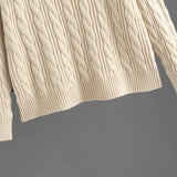 V-Neck Wool Cashmere Knitted Set