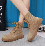 New Skinny Boots Harajuku British Style Suede Student Casual Short Boots