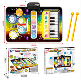 Children's Two-in-one Multifunctional Drum Kit Interactive Toy
